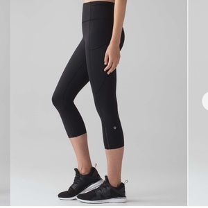 Lululemon fast and free crops, 19” inseam size 6